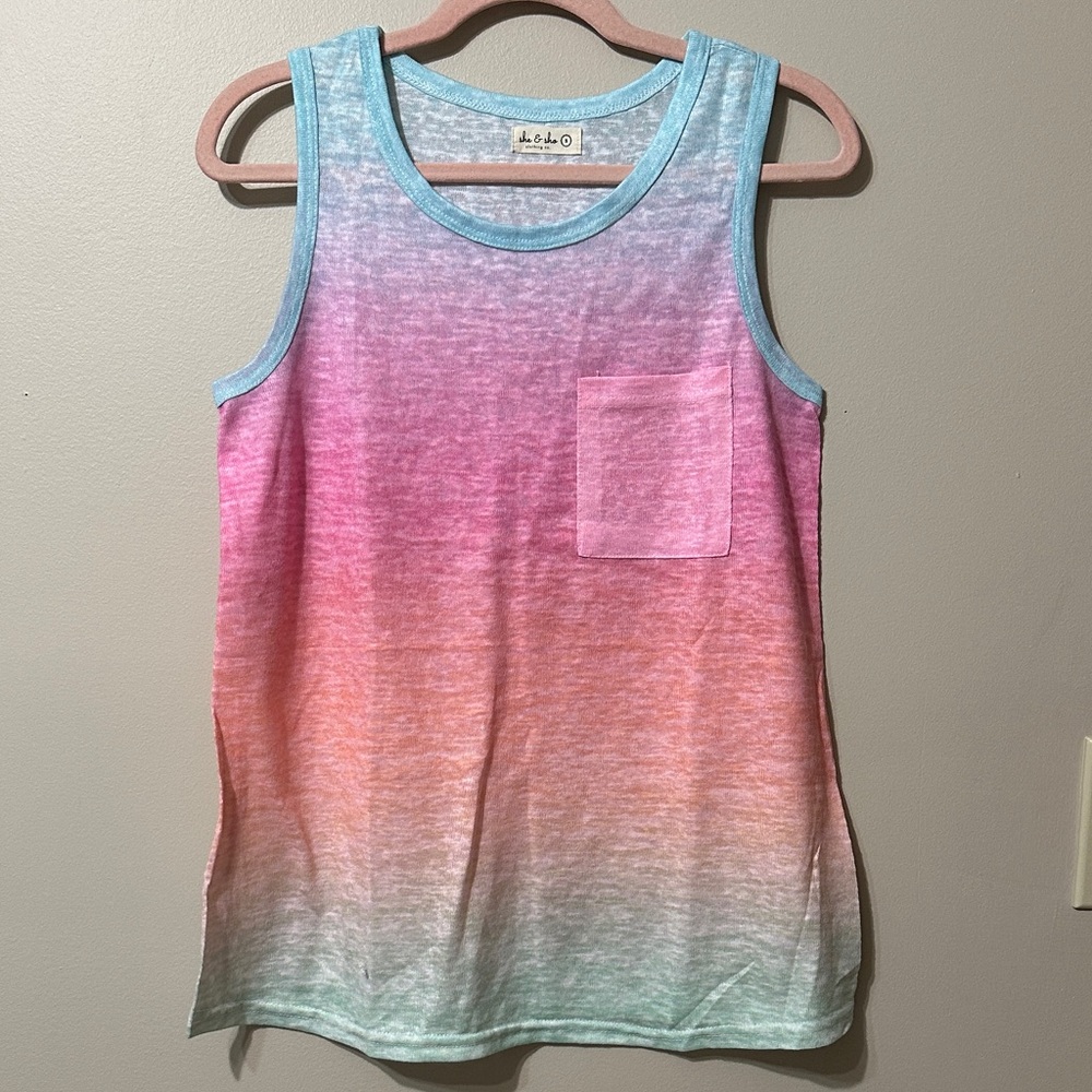 She & Sho Colorful Gradient Tank Top